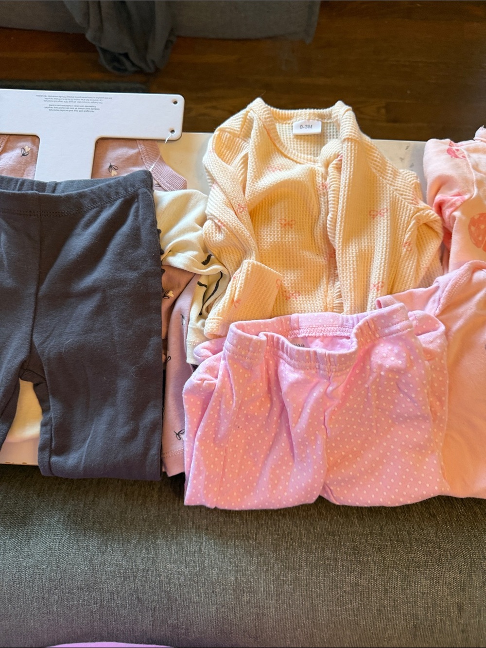 Carter's 3 piece set New w tags 6 months & sleepers, sweater,0-6 months lot